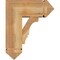 Ekena Millwork Balboa Arts and Crafts Rough Sawn Bracket w/ Offset Brace, Western Red Cedar, 8"W x 18"D x 22"H BKT0806X18X22BOA03RWR - alternate 3